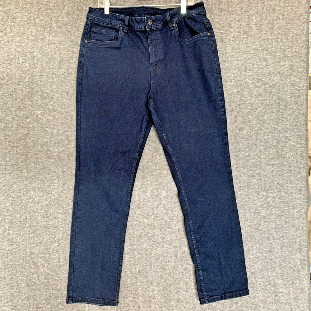 The Perfect Jean NYC Slim Thick Jean Men 36x32 (meas‎ 34x31) Dark Wash Stretch